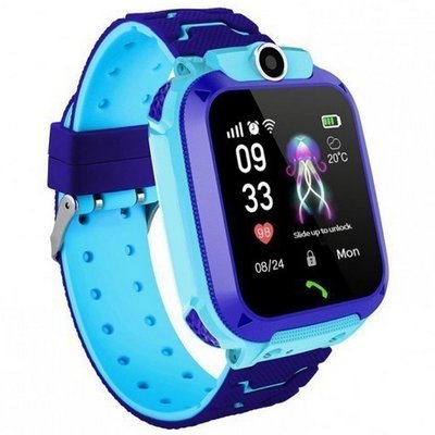 Детские смарт-часы Smart Baby Watch Q12 с GPS и влагозащитой IP67 Голубые swq12_b фото